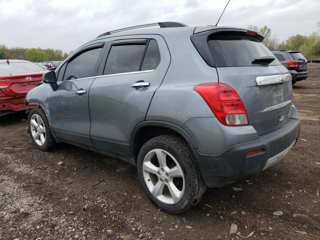 KL7CJTSB1FB061913 - 2015 CHEVROLET TRAX LTZ GRAY photo 2