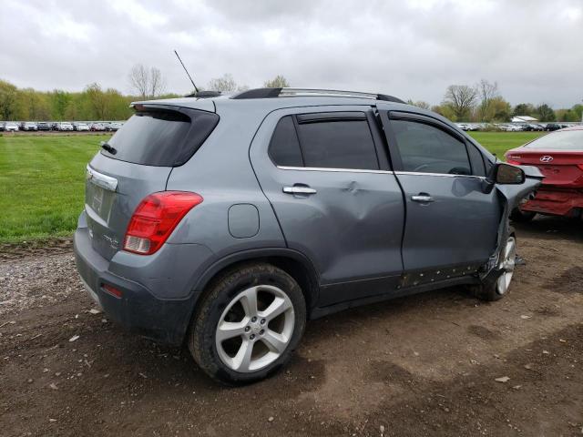 KL7CJTSB1FB061913 - 2015 CHEVROLET TRAX LTZ GRAY photo 3