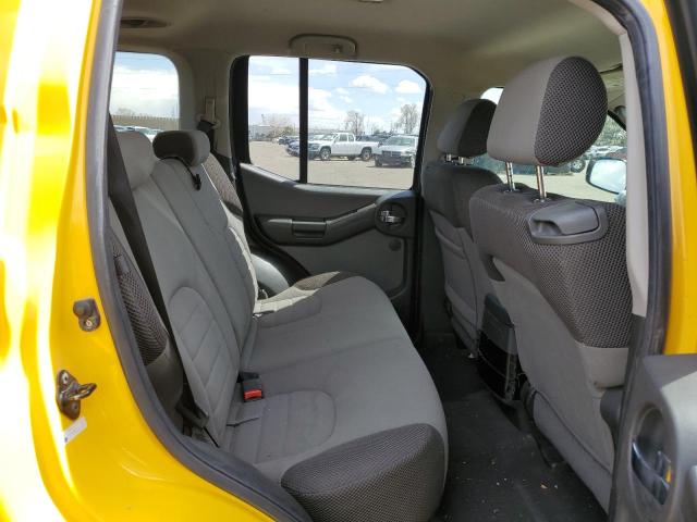 5N1AN08W36C541092 - 2006 NISSAN XTERRA OFF ROAD YELLOW photo 10