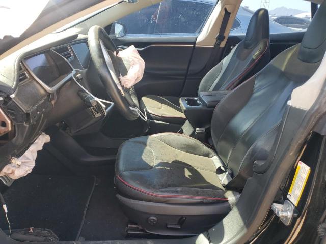 5YJSA1DP2DFP17896 - 2013 TESLA MODEL S BLACK photo 7