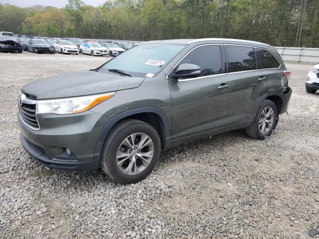 5TDKKRFH6ES006622 - 2014 TOYOTA HIGHLANDER XLE 绿色 照片 1