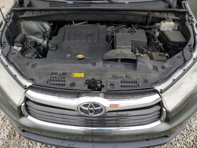 5TDKKRFH6ES006622 - 2014 TOYOTA HIGHLANDER XLE 绿色 照片 12
