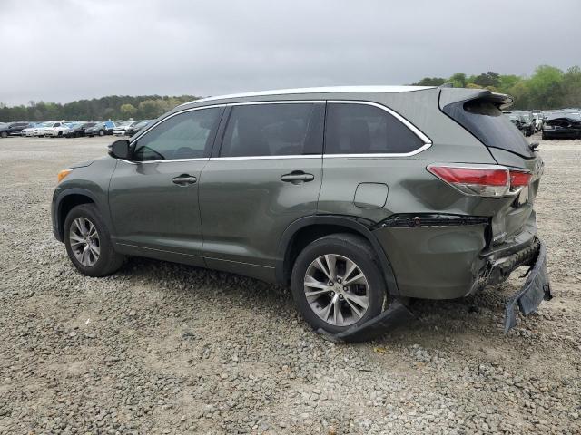 5TDKKRFH6ES006622 - 2014 TOYOTA HIGHLANDER XLE 绿色 照片 2