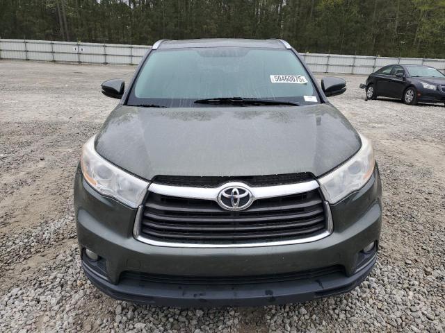 5TDKKRFH6ES006622 - 2014 TOYOTA HIGHLANDER XLE 绿色 照片 5