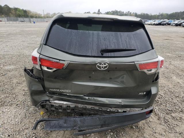 5TDKKRFH6ES006622 - 2014 TOYOTA HIGHLANDER XLE 绿色 照片 6