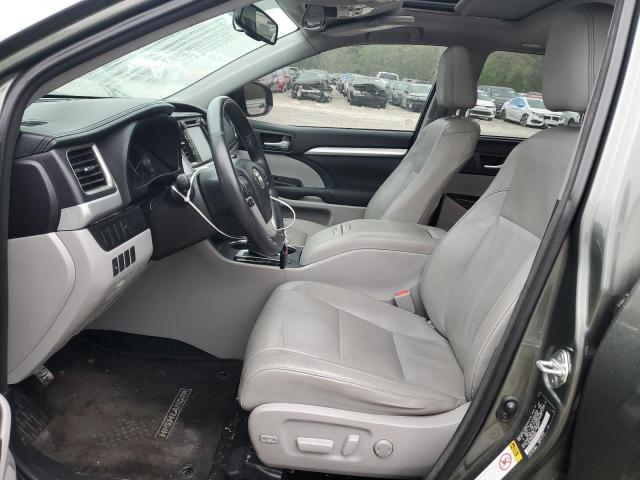 5TDKKRFH6ES006622 - 2014 TOYOTA HIGHLANDER XLE 绿色 照片 7