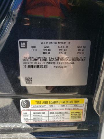 1G1ZE5E11BF243218 - 2011 CHEVROLET MALIBU LTZ Siyah fotoğraf 10