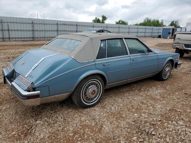 1G6KS6984FE821583 - 1985 CADILLAC SEVILLE BLUE photo 3