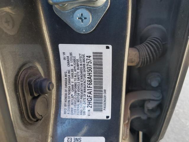 2HGFA1F68AH507574 - 2010 HONDA CIVIC LX-S 灰色 照片 12