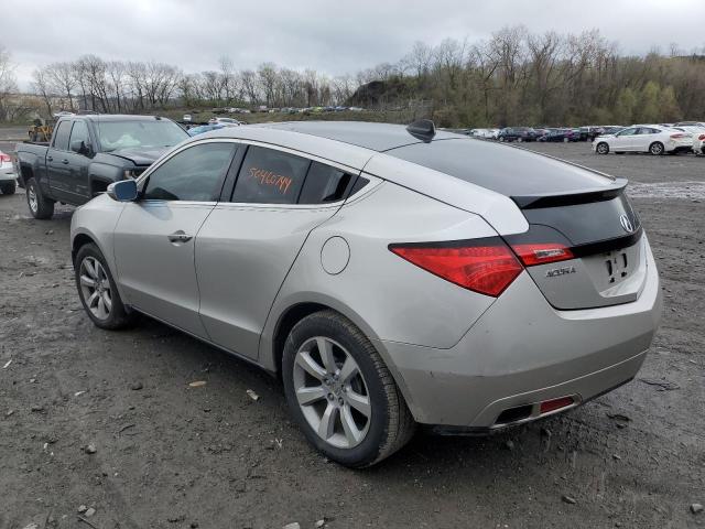 2HNYB1H63AH503136 - 2010 ACURA ZDX ADVANCE فضي صورة 2