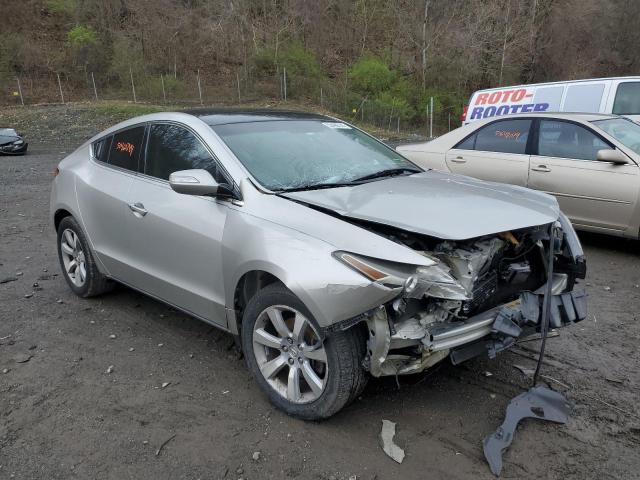 2HNYB1H63AH503136 - 2010 ACURA ZDX ADVANCE فضي صورة 4