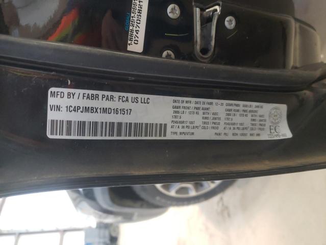 1C4PJMBX1MD161517 - 2021 JEEP CHEROKEE TRAILHAWK შავი ფოტო 13