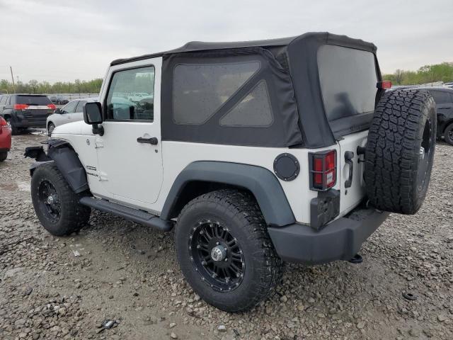 1C4AJWAG9EL143471 - 2014 JEEP WRANGLER SPORT WHITE photo 2