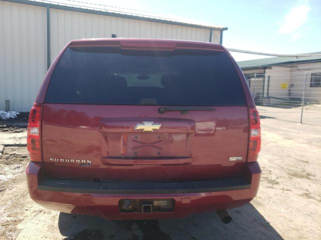 1GNFK16317R352402 - 2007 CHEVROLET SUBURBAN K1500 MAROON photo 6