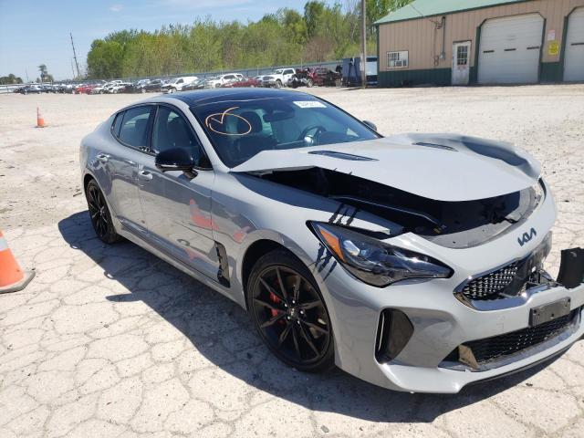 KNAE55LC6N6108697 - 2022 KIA STINGER GT2 GRAY photo 4