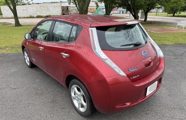 JN1AZ0CP5CT024870 - 2012 NISSAN LEAF SV MAROON photo 3