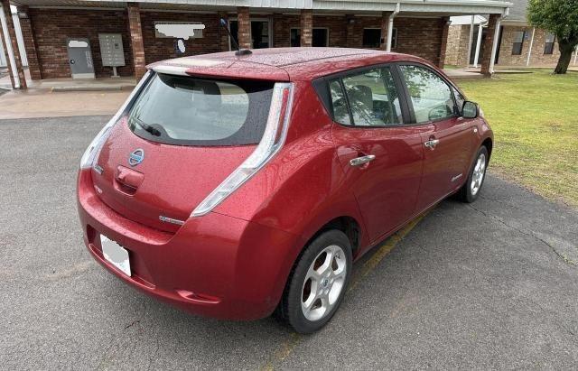 JN1AZ0CP5CT024870 - 2012 NISSAN LEAF SV MAROON photo 4