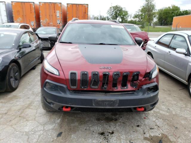 1C4PJMBSXEW188113 - 2014 JEEP CHEROKEE TRAILHAWK RED photo 5