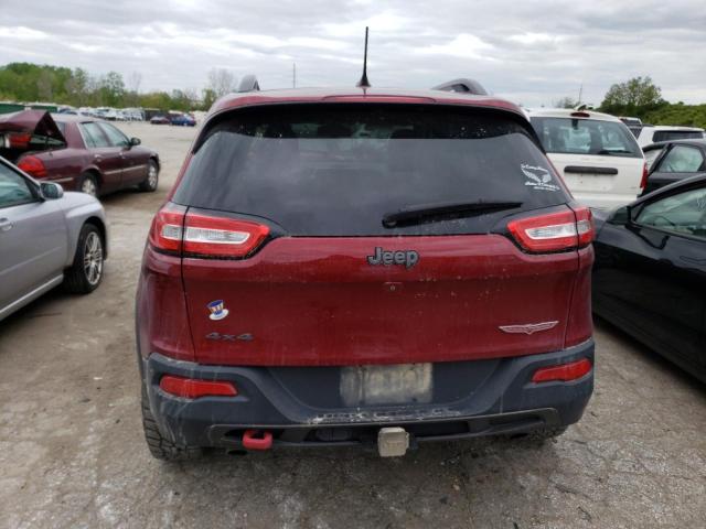 1C4PJMBSXEW188113 - 2014 JEEP CHEROKEE TRAILHAWK RED photo 6