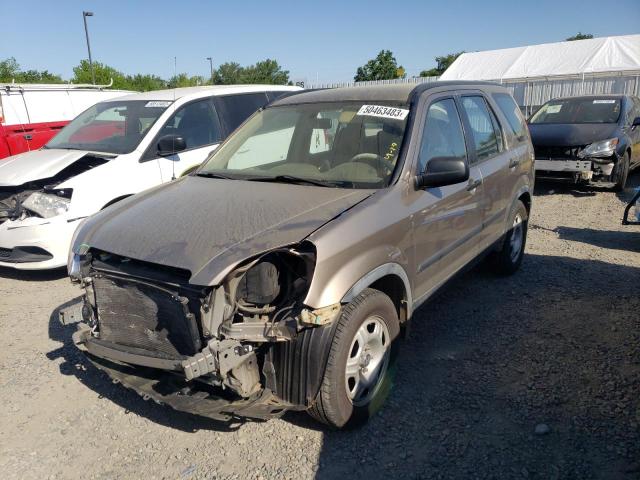 JHLRD68586C028783 - 2006 HONDA CR-V LX BROWN photo 1