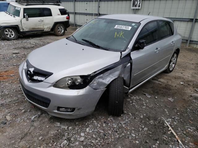 JM1BK343281780128 - 2008 MAZDA 3 HATCHBACK SILVER photo 1