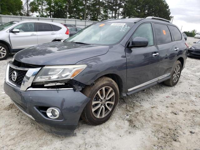 5N1AR2MN2EC632821 - 2014 NISSAN PATHFINDER S GRAY photo 1