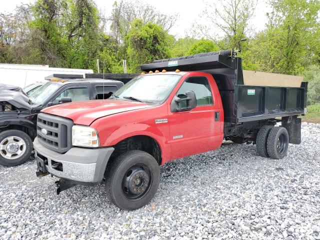 1FDAF57P15EA69966 - 2005 FORD F550 SUPER DUTY RED photo 1