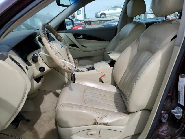 JN1AJ0HP3CM400993 - 2012 INFINITI EX35 BASE BURGUNDY photo 7