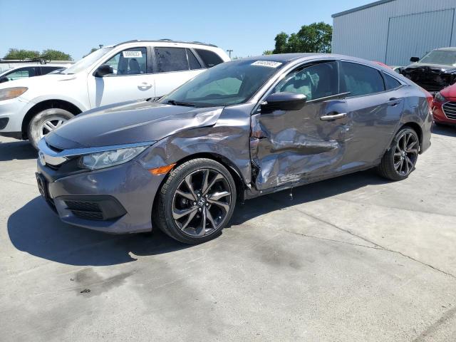 2HGFC2F51HH502010 - 2017 HONDA CIVIC LX GRAY photo 1