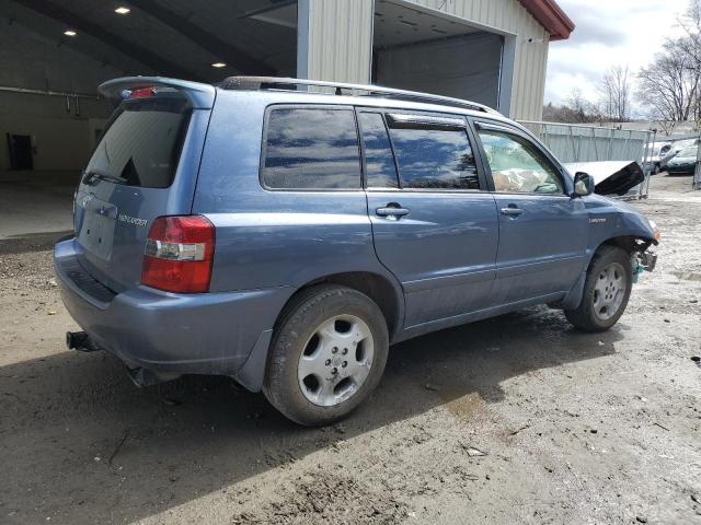 JTEEP21AX40033948 - 2004 TOYOTA HIGHLANDER BLUE photo 3