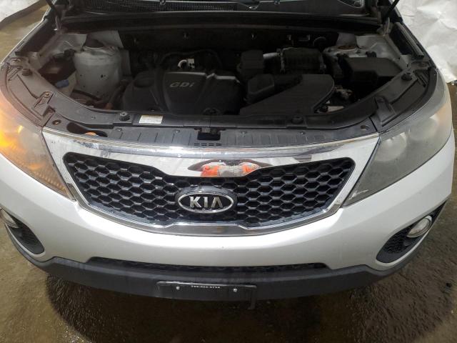 5XYKUCA69CG227011 - 2012 KIA SORENTO EX SILVER photo 11