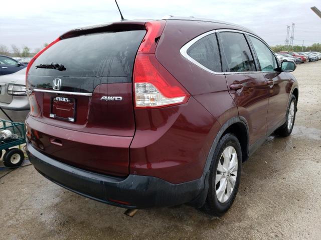 5J6RM4H71EL047641 - 2014 HONDA CR-V EXL MAROON photo 3