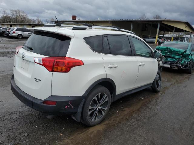 2T3DFREV8FW262913 - 2015 TOYOTA RAV4 LIMITED WHITE photo 3