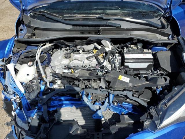 JTNKHMBX0M1114501 - 2021 TOYOTA C-HR XLE BLUE photo 12