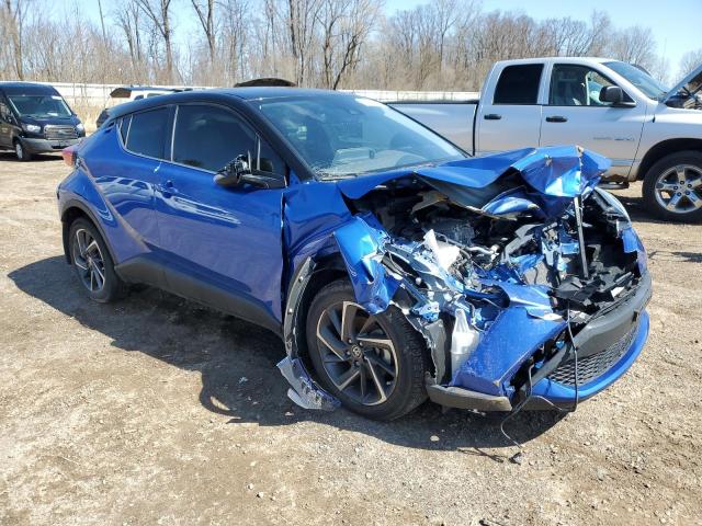 JTNKHMBX0M1114501 - 2021 TOYOTA C-HR XLE BLUE photo 4