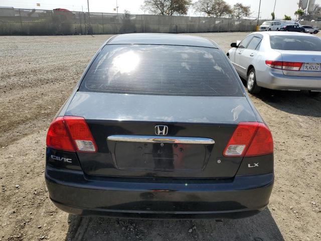 1HGES16533L016027 - 2003 HONDA CIVIC LX BLACK photo 6