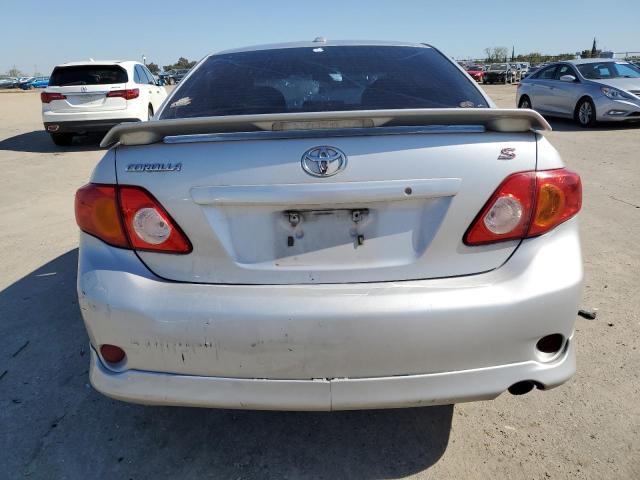 2T1BU4EE1AC402108 - 2010 TOYOTA COROLLA BASE SILVER photo 6