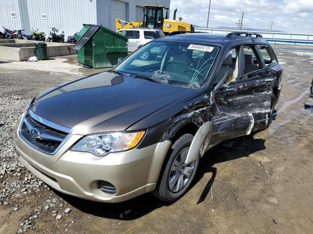 4S4BP60C187354366 - 2008 SUBARU OUTBACK BLACK photo 1