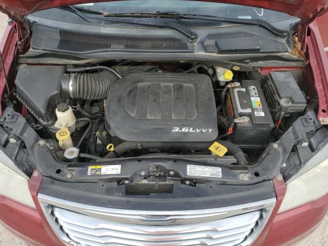 2C4RC1BG7DR583631 - 2013 CHRYSLER TOWN & COU TOURING MAROON photo 12