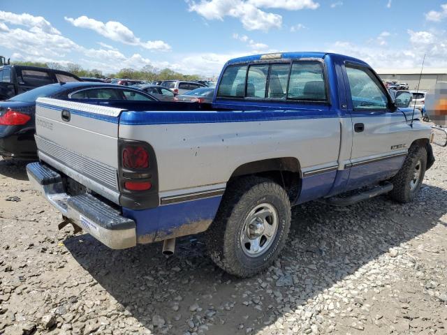 1B7HC16Z8SS229359 - 1995 DODGE RAM 1500 BLUE photo 3