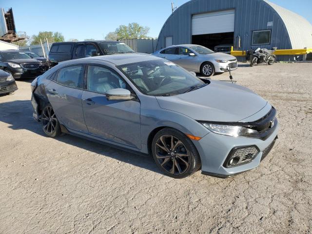 SHHFK7H97KU213725 - 2019 HONDA CIVIC SPORT TOURING GRAY photo 4