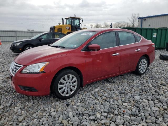 3N1AB7APXEL666119 - 2014 NISSAN SENTRA S RED photo 1