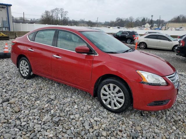 3N1AB7APXEL666119 - 2014 NISSAN SENTRA S RED photo 4