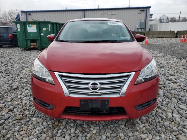 3N1AB7APXEL666119 - 2014 NISSAN SENTRA S RED photo 5
