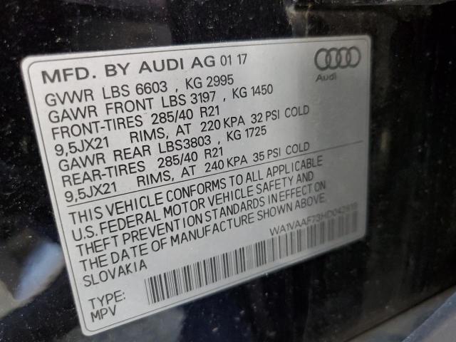 WA1VAAF73HD042819 - 2017 AUDI Q7 PRESTIGE 黑色 照片 13