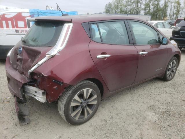 1N4BZ0CP8GC314324 - 2016 NISSAN LEAF SV MAROON photo 3