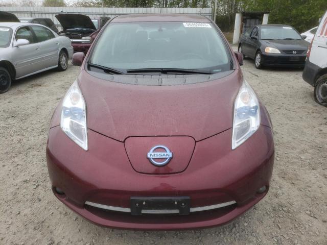 1N4BZ0CP8GC314324 - 2016 NISSAN LEAF SV MAROON photo 5