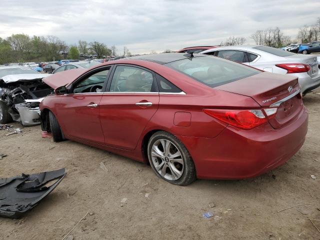 5NPEC4AC2DH645576 - 2013 HYUNDAI SONATA SE RED photo 2