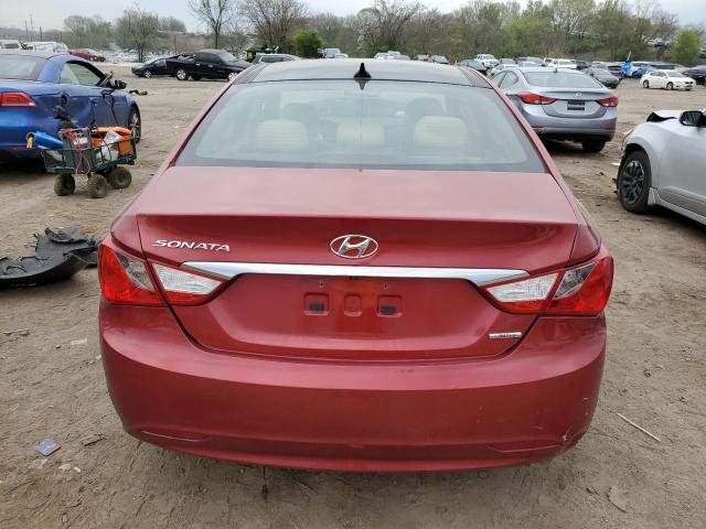 5NPEC4AC2DH645576 - 2013 HYUNDAI SONATA SE RED photo 6