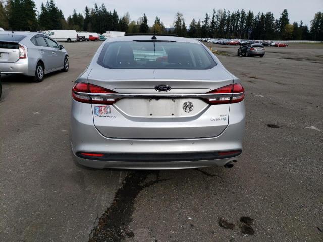 3FA6P0LU1JR168113 - 2018 FORD FUSION SE HYBRID SILVER photo 6